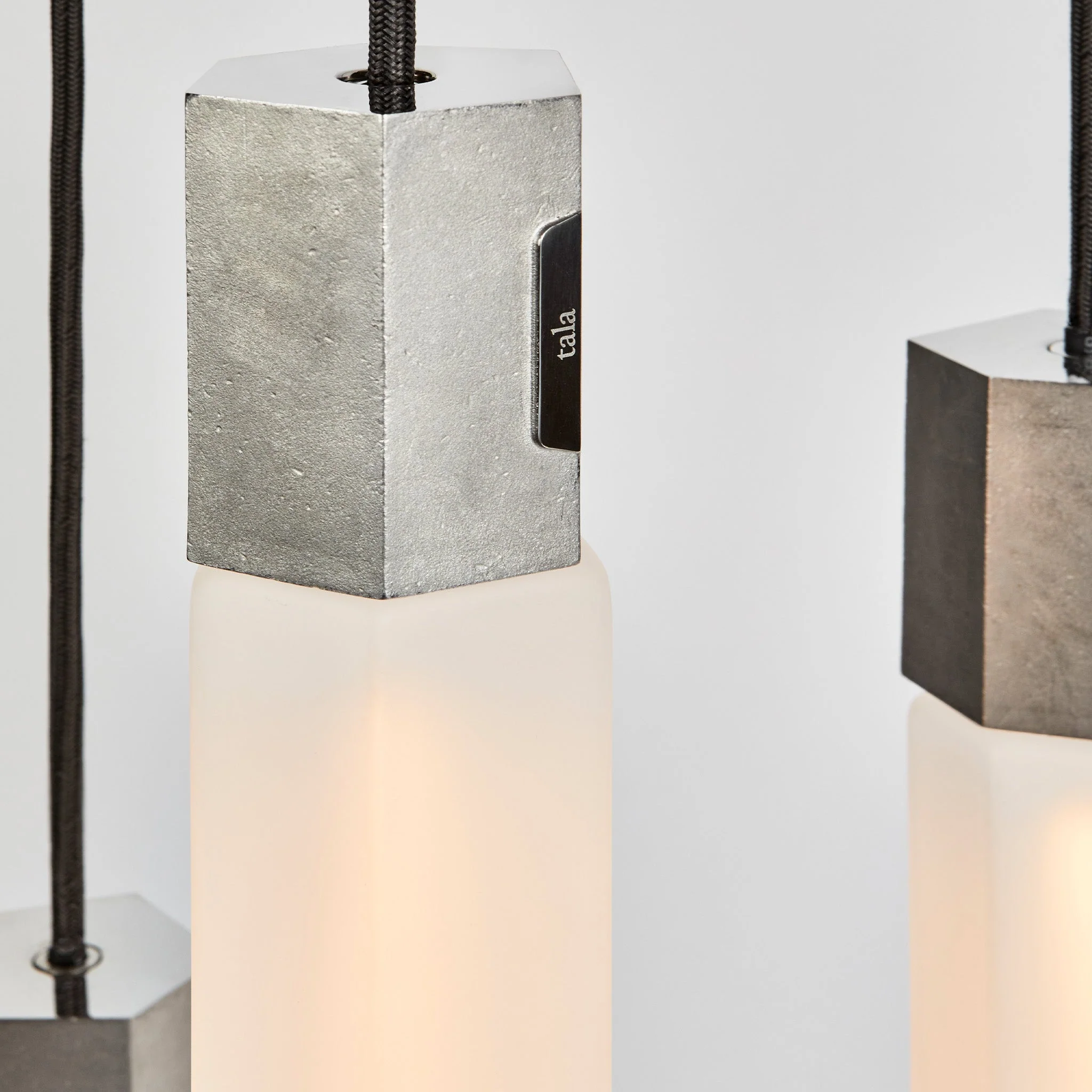 Basalt Triple Pendant in Stainless Steel - Image 6