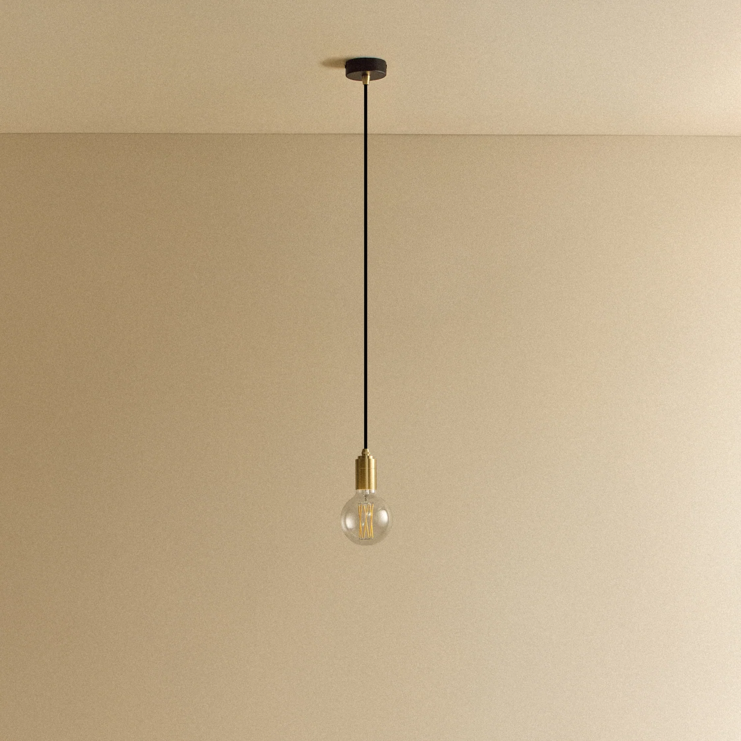 Elva Pendant Light Non-Tinted in Brass - Image 6