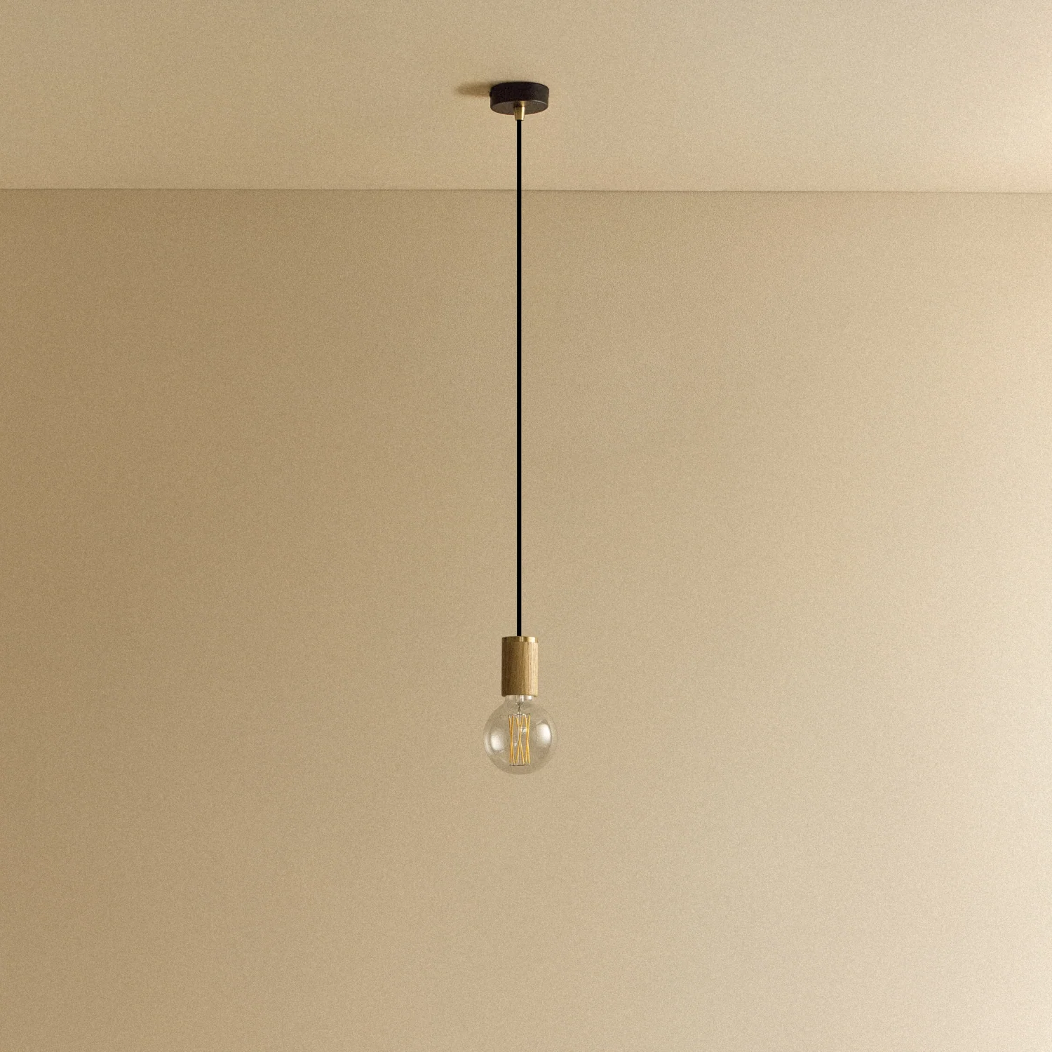 Elva Pendant Light Non-Tinted in Oak - Image 6