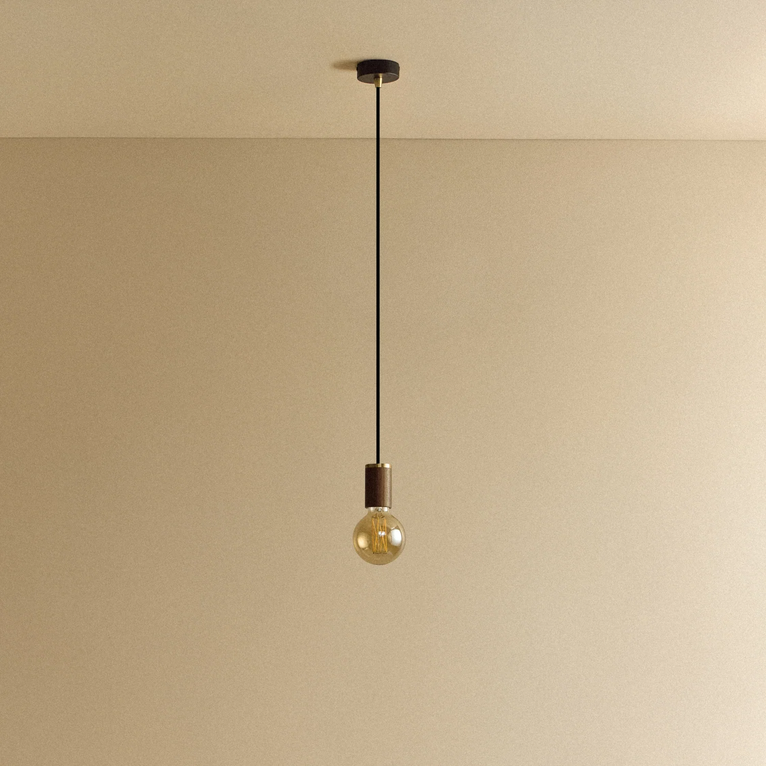 Elva Pendant Light Tinted in Walnut - Image 4