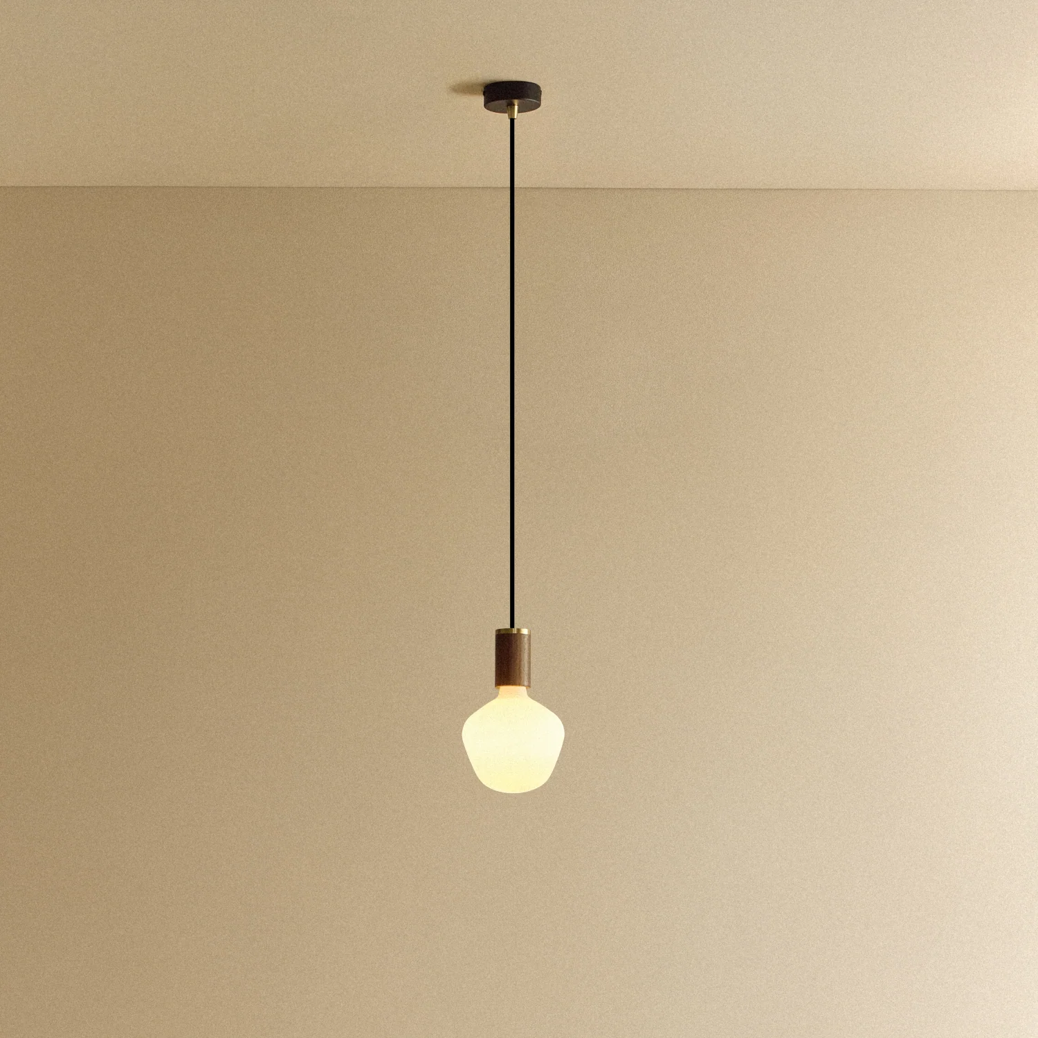 Enno Pendant Light in Walnut