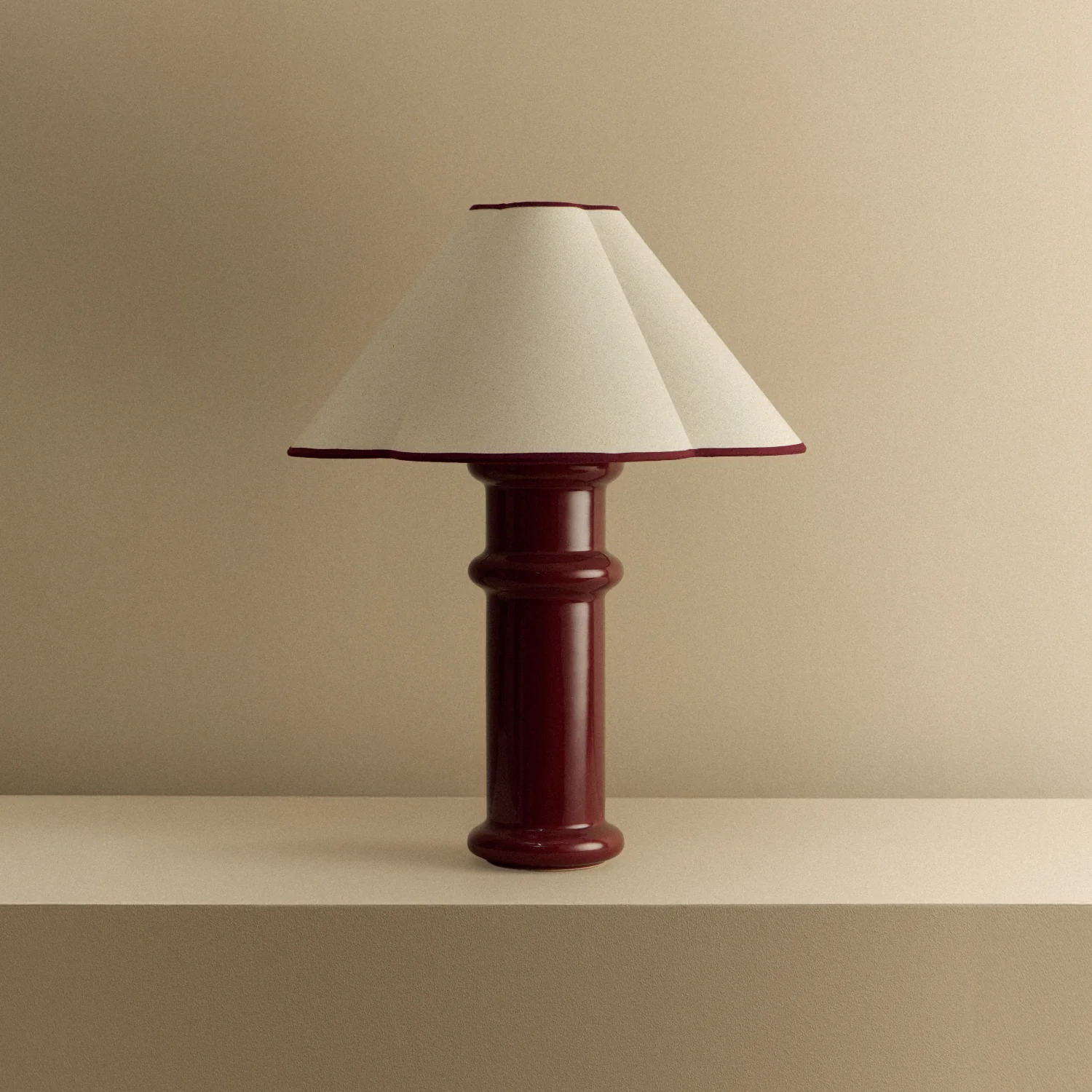 Heath Table Lamp in Port Red - Image 10