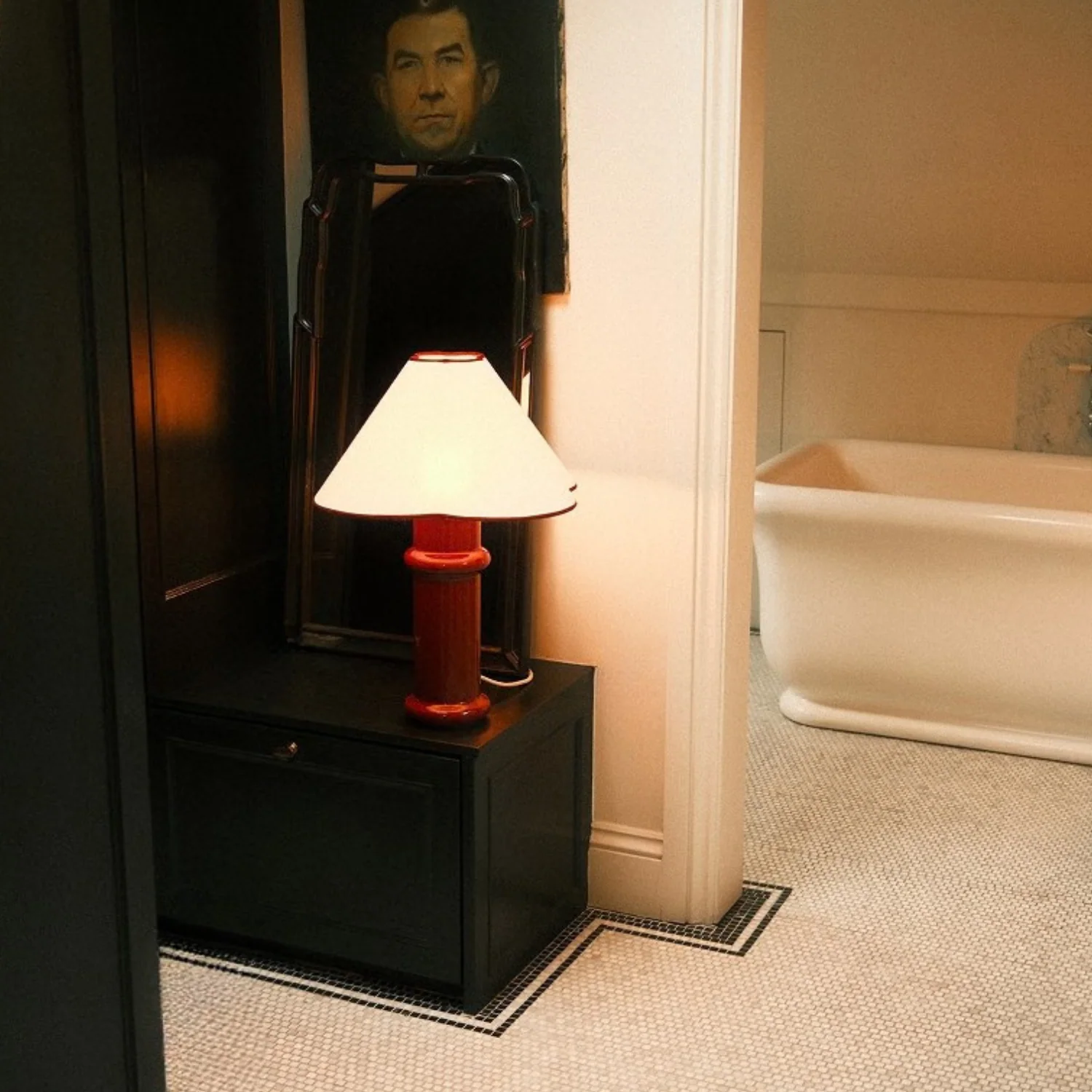 Heath Table Lamp in Port Red - Image 6