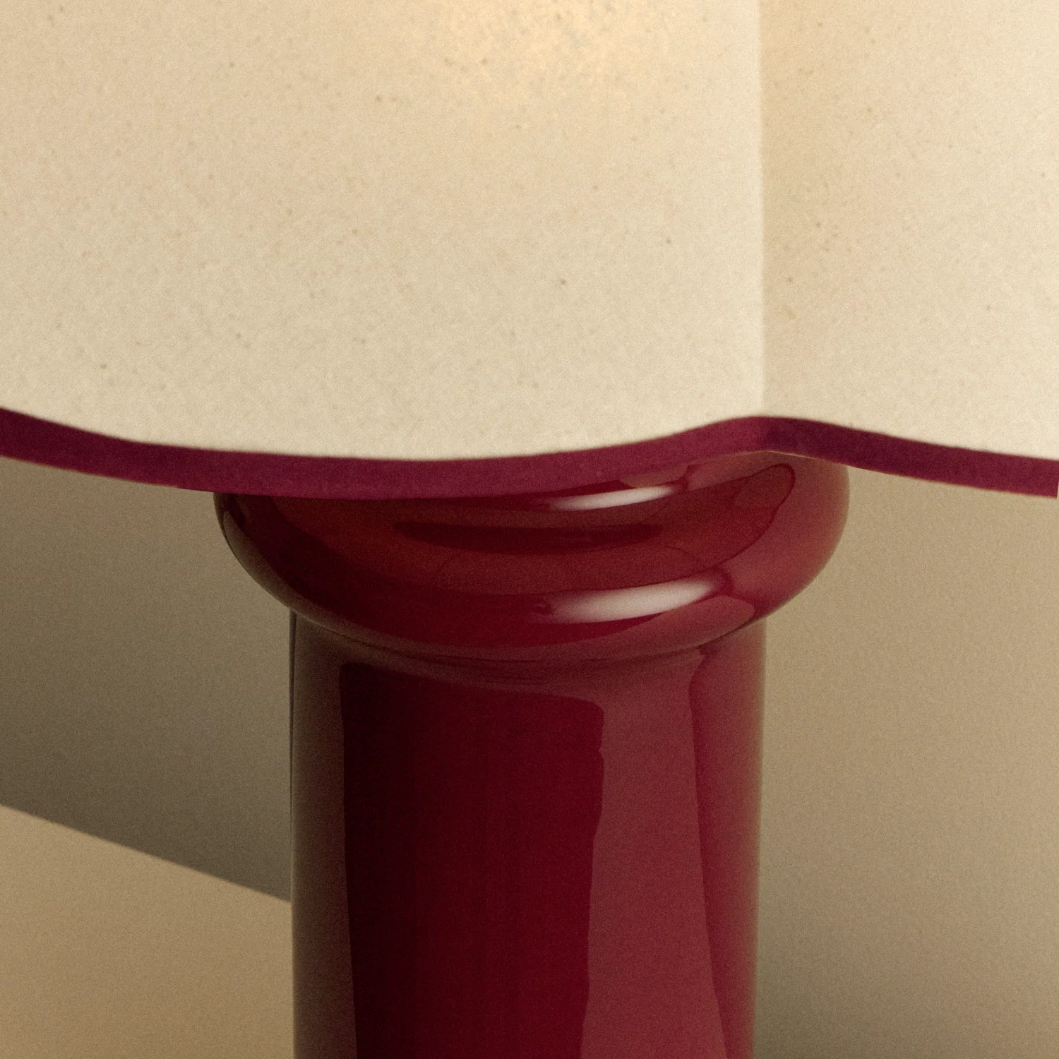 Heath Table Lamp in Port Red - Image 7