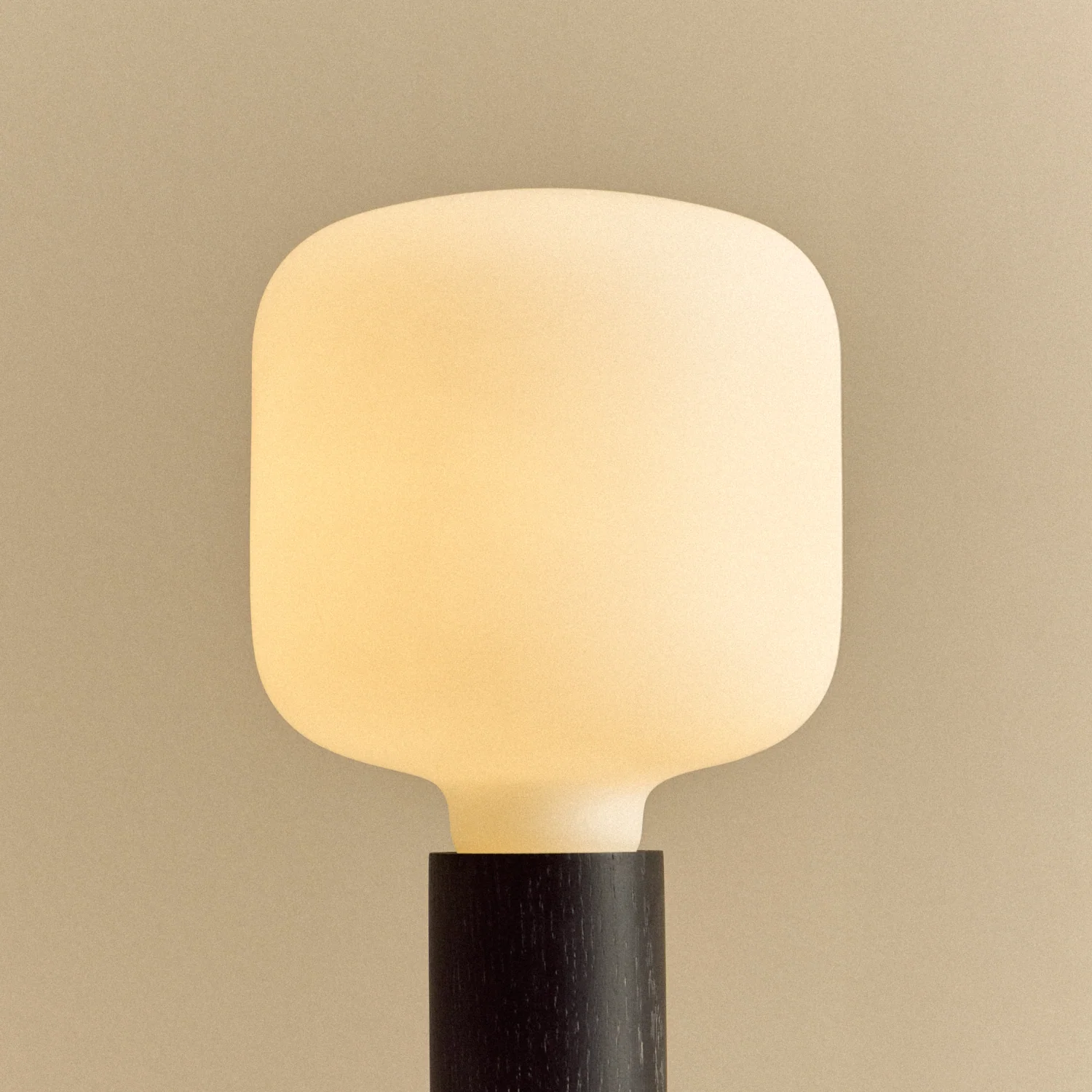 Knuckle Table Lamp in Blackened Oak + Oblo - Image 3