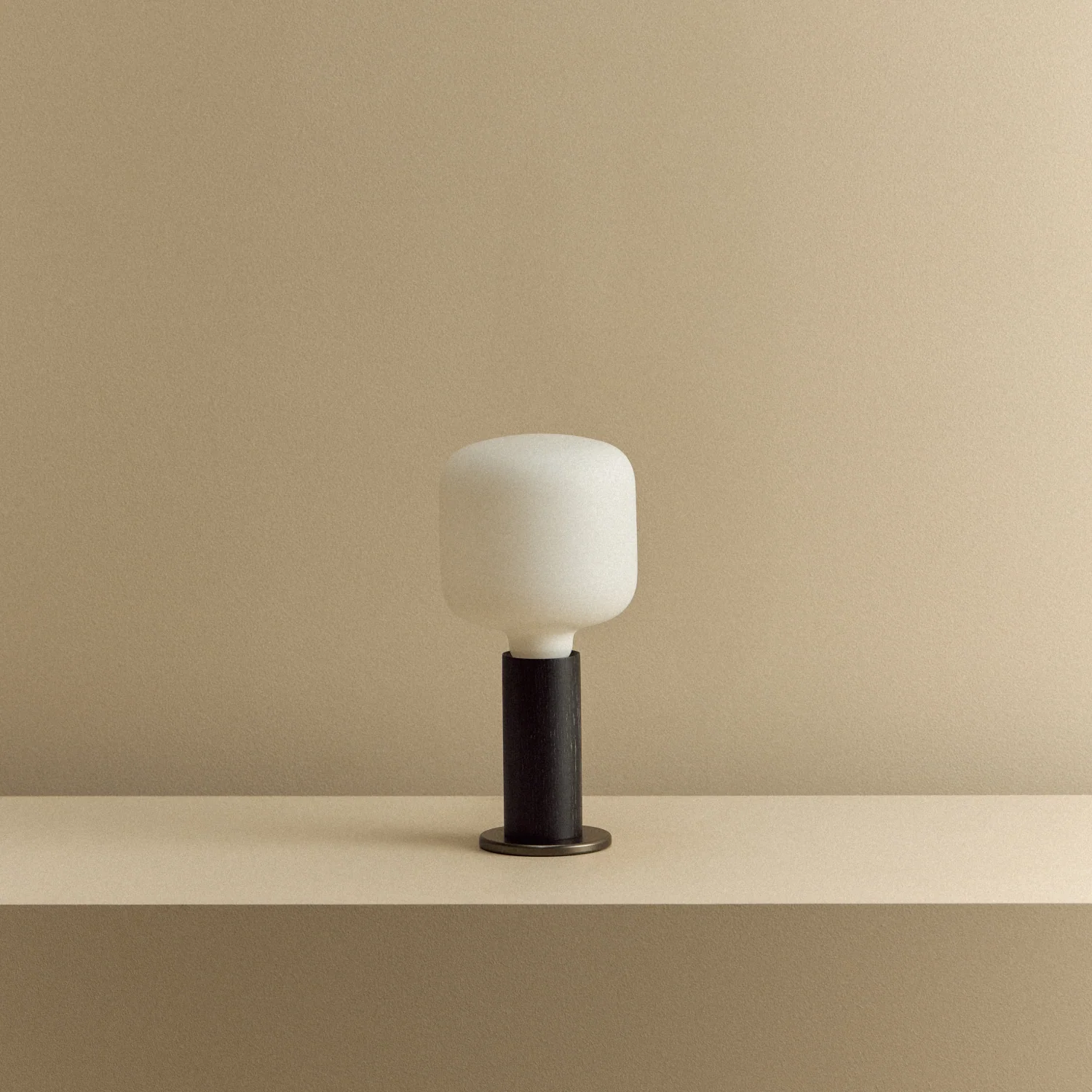 Knuckle Table Lamp in Blackened Oak + Oblo - Image 6