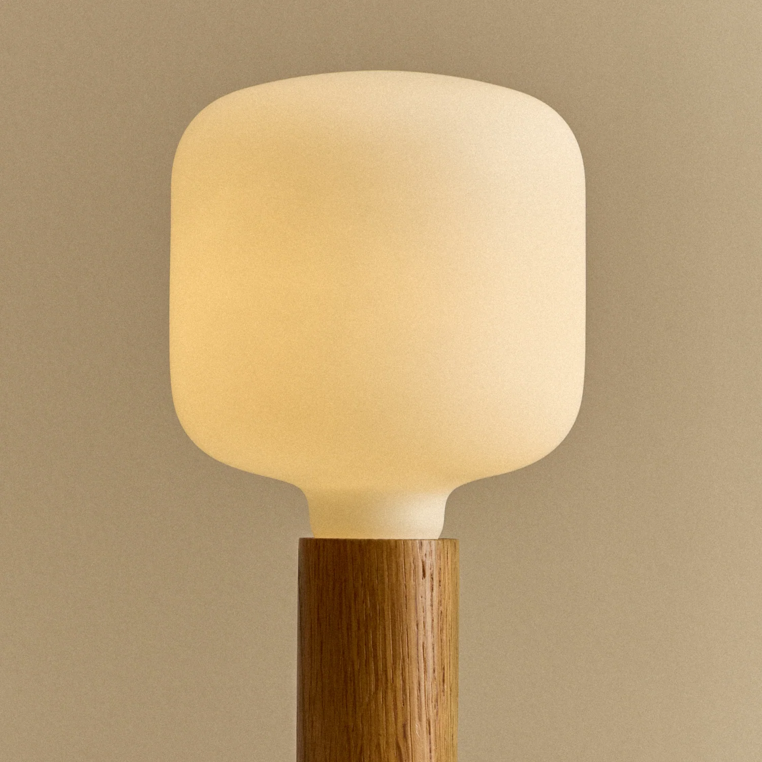 Knuckle Table Lamp in Oak + Oblo - Image 4