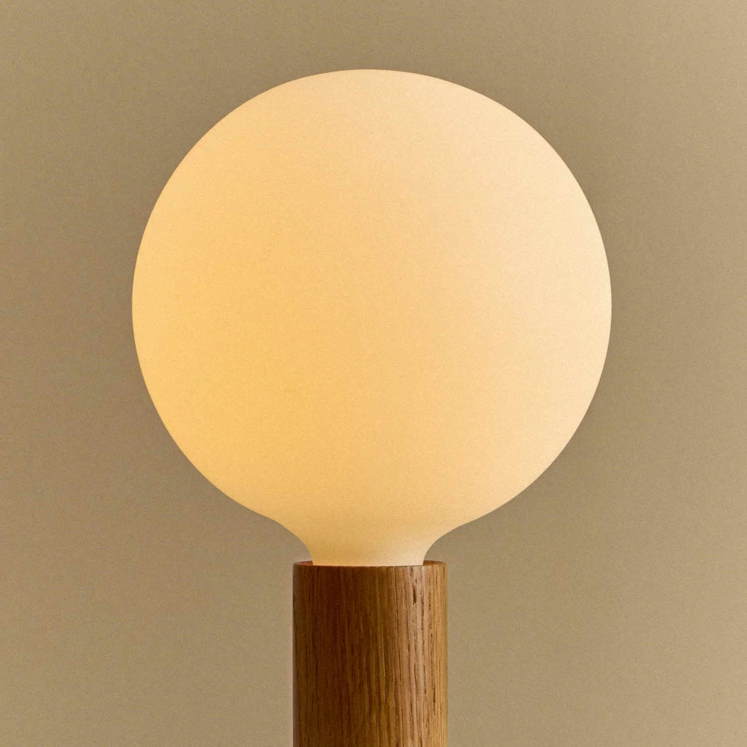 Knuckle Table Lamp in Oak + Sphere IV - Image 6