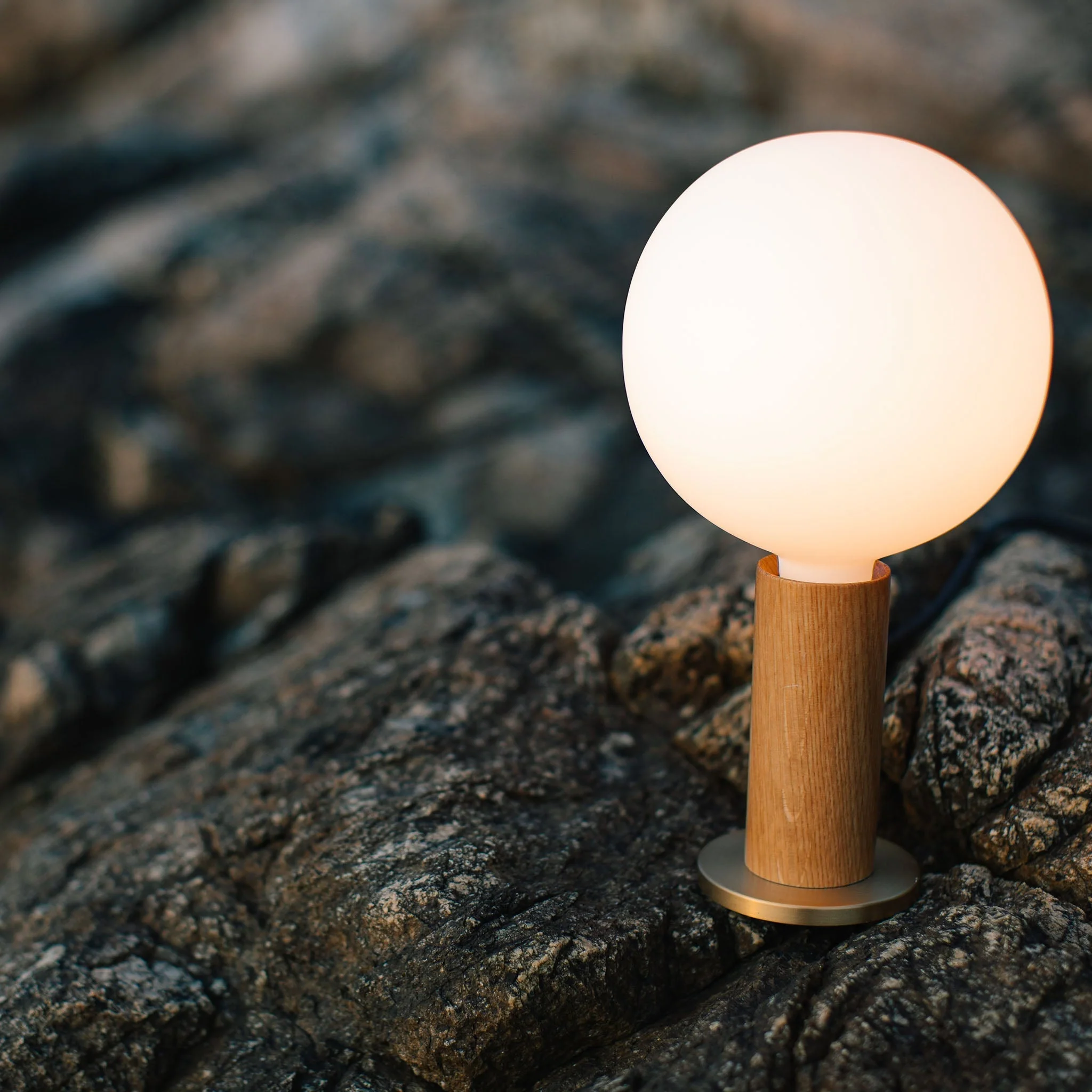Knuckle Table Lamp in Walnut - Image 3