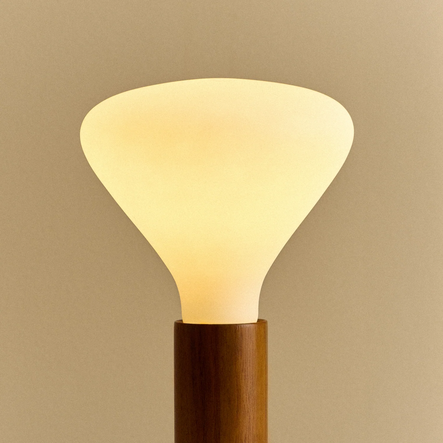 Knuckle Table Lamp in Walnut + Noma - Image 4