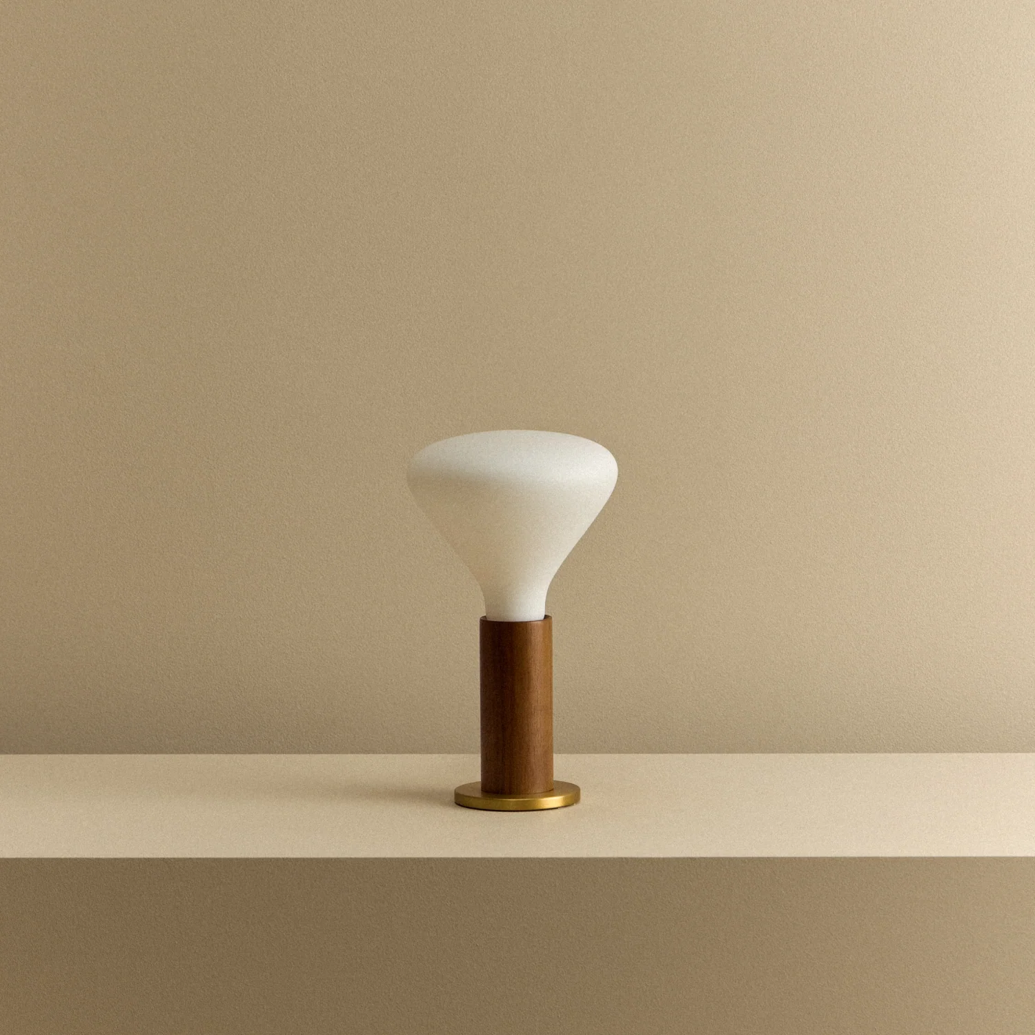 Knuckle Table Lamp in Walnut + Noma - Image 7