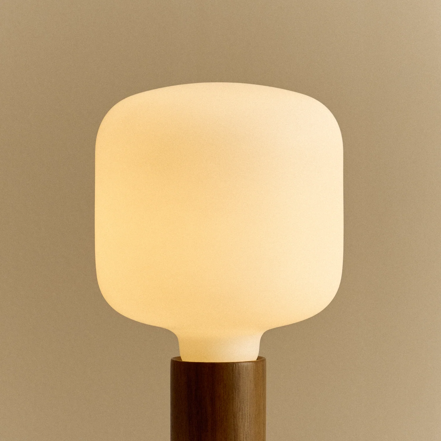 Knuckle Table Lamp in Walnut + Oblo - Image 4