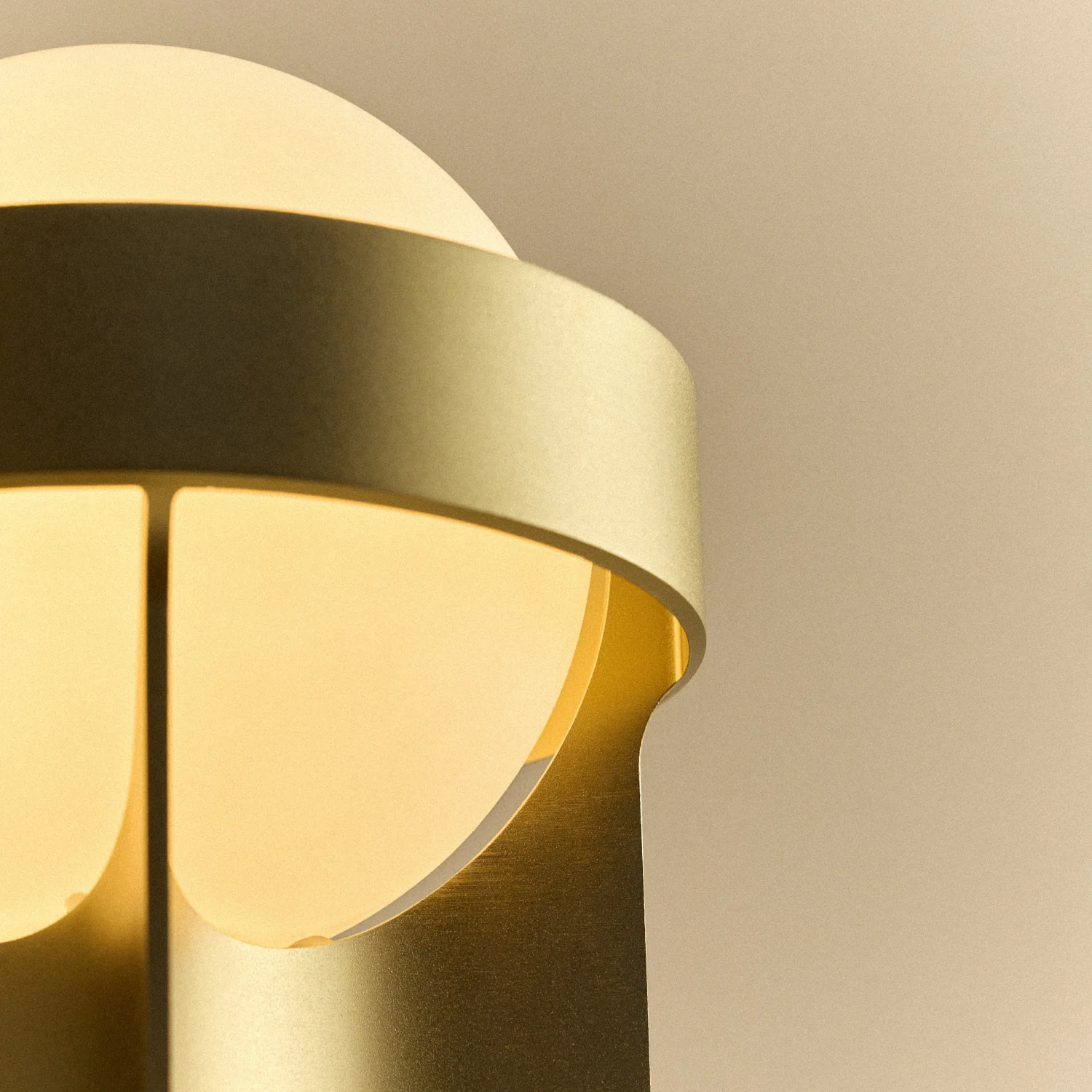 Loop Table Lamp in Gold + Sphere IV - Image 5