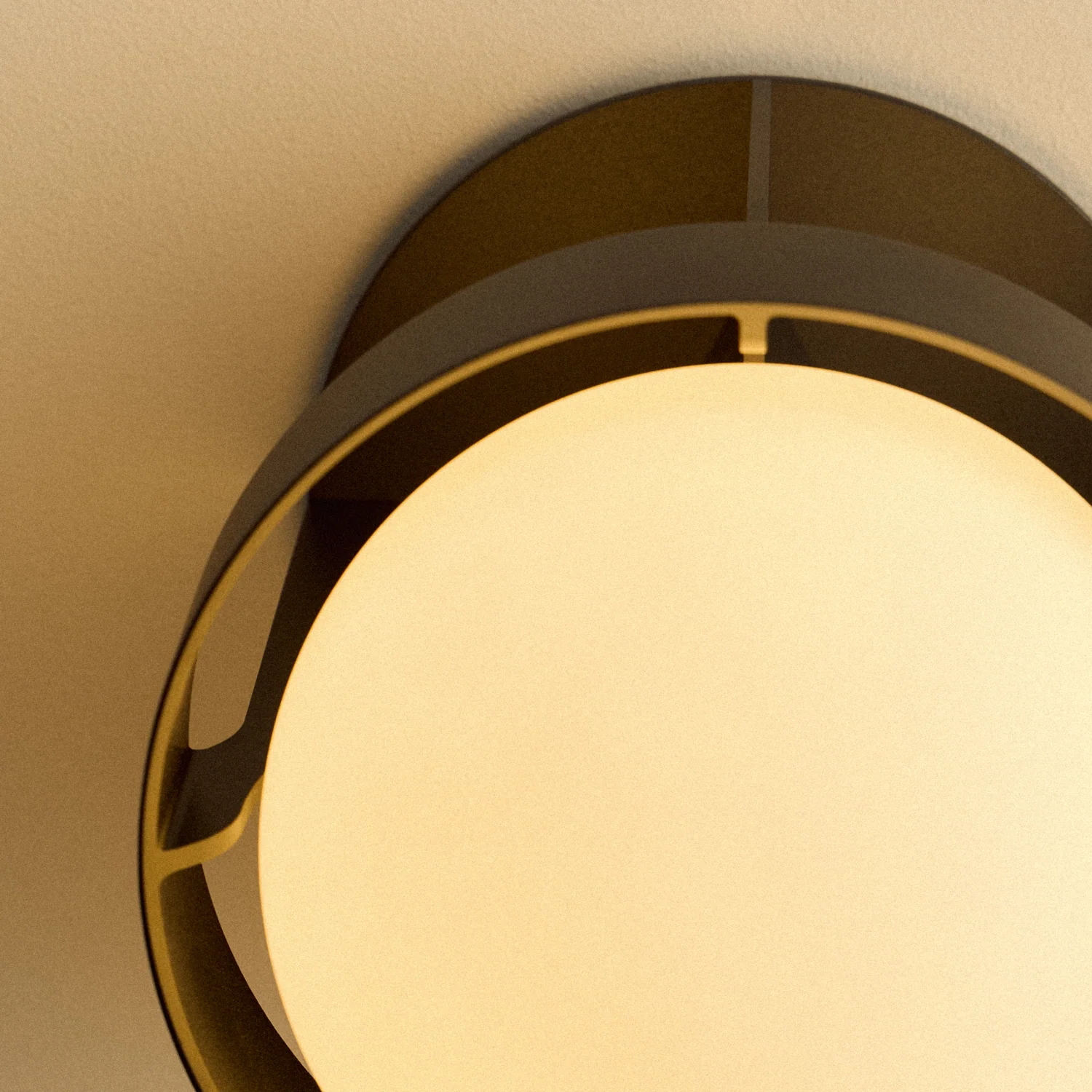 Loop Wall Light in Dark Grey + Sphere IV - Image 3