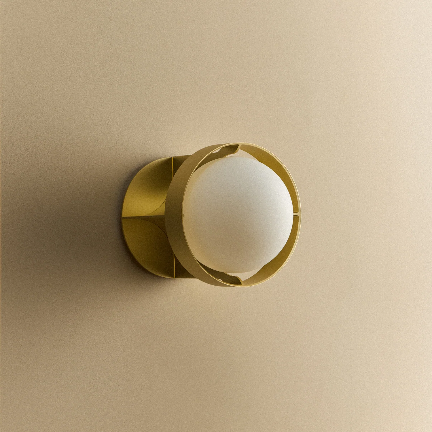 Loop Wall Light in Gold + Sphere IV - Image 8