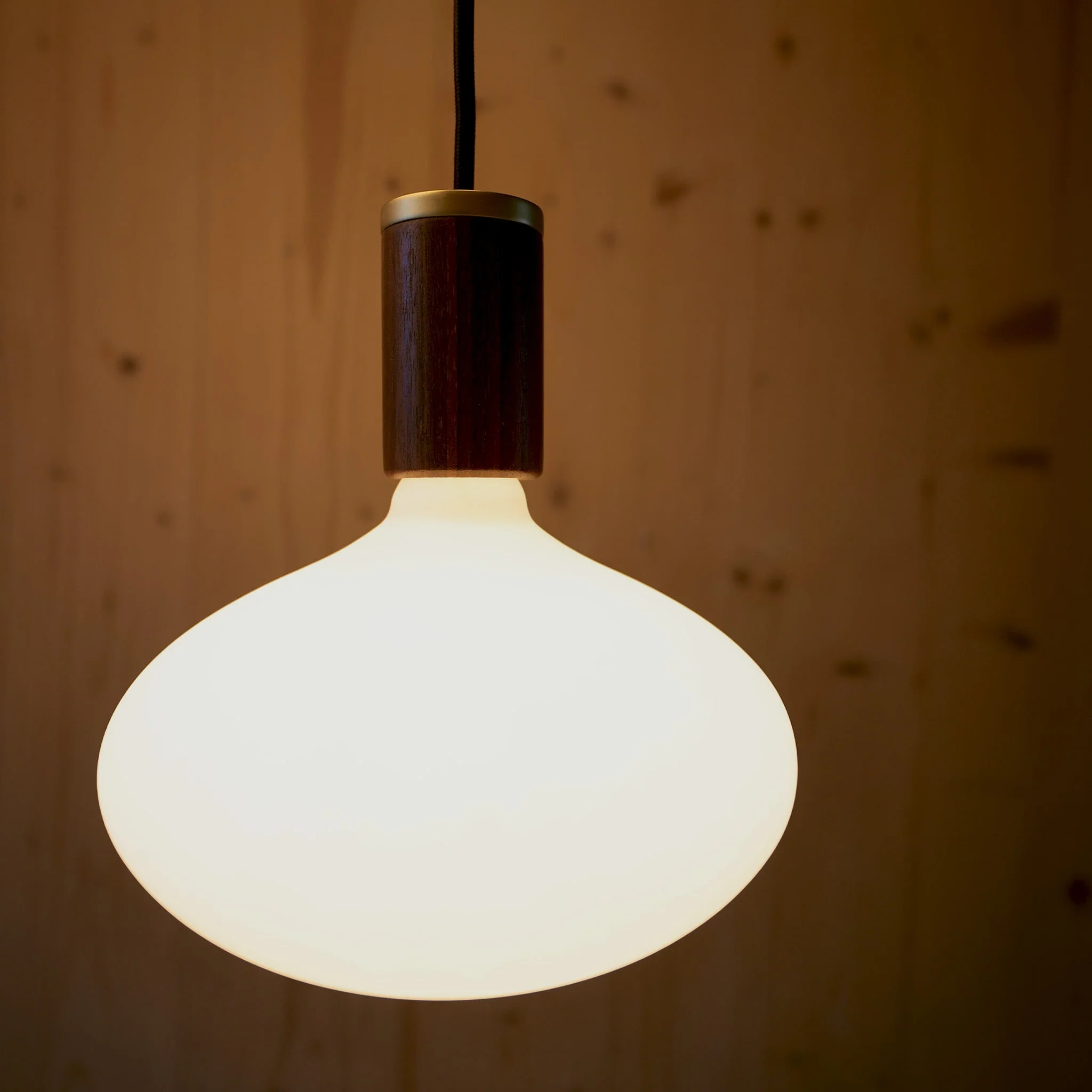 Oval II Pendant Light in Walnut - Image 2