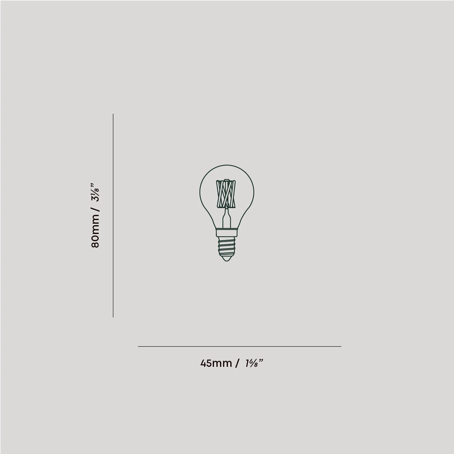 Pluto E14 Non-Tinted LED Bulb - Image 3