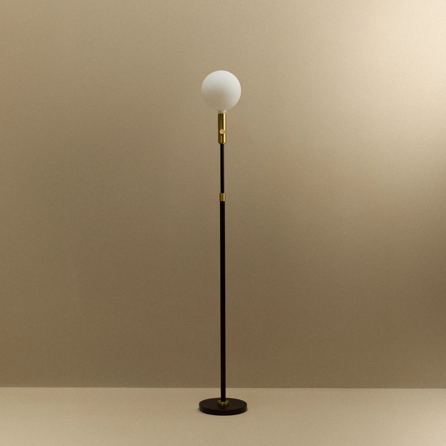 Poise Adjustable Floor Lamp in Brass + Sphere V - Image 10