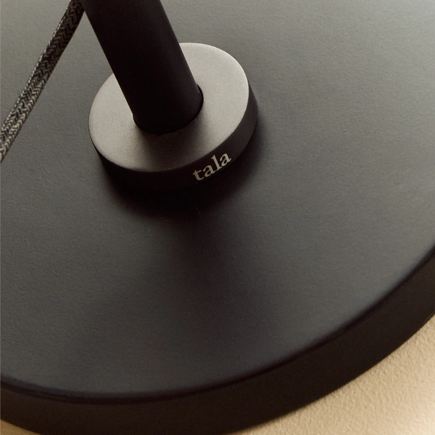 Poise Adjustable Floor Lamp in Graphite + Oval II - Image 4