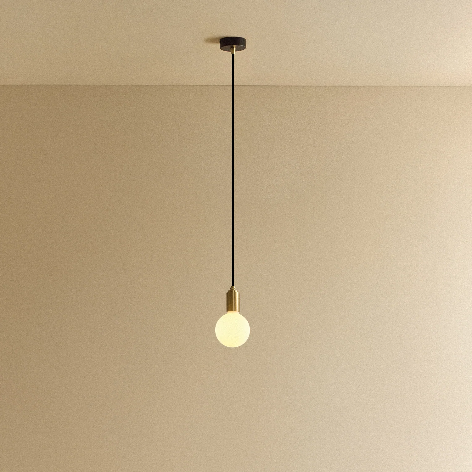 Porcelain II Pendant Light in Brass