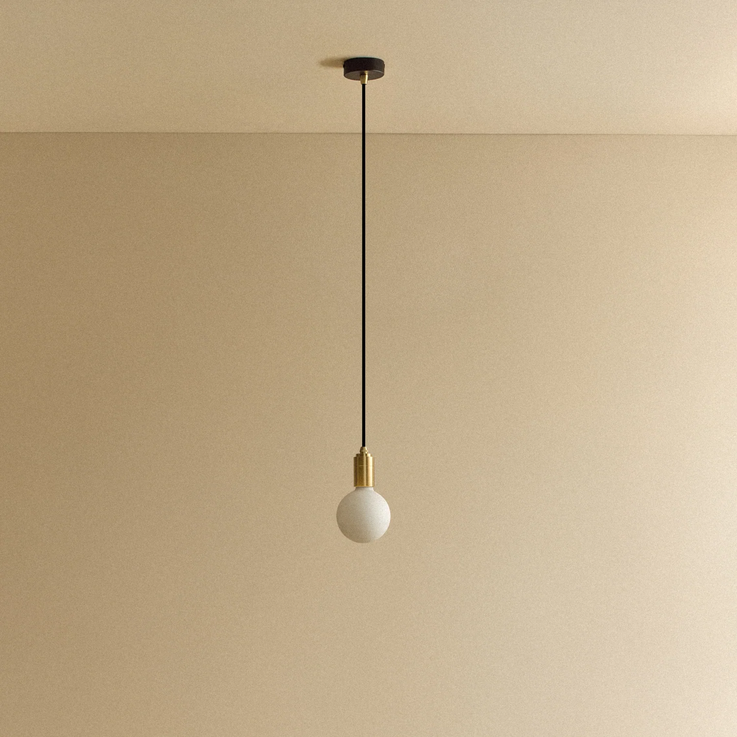 Porcelain II Pendant Light in Brass - Image 5