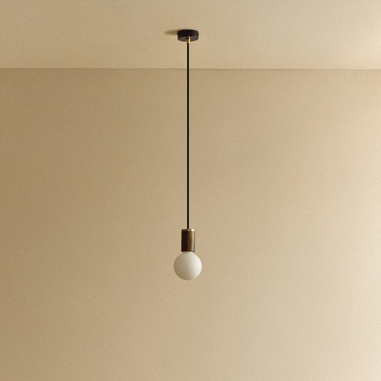 Porcelain II Pendant Light in Walnut - Image 5