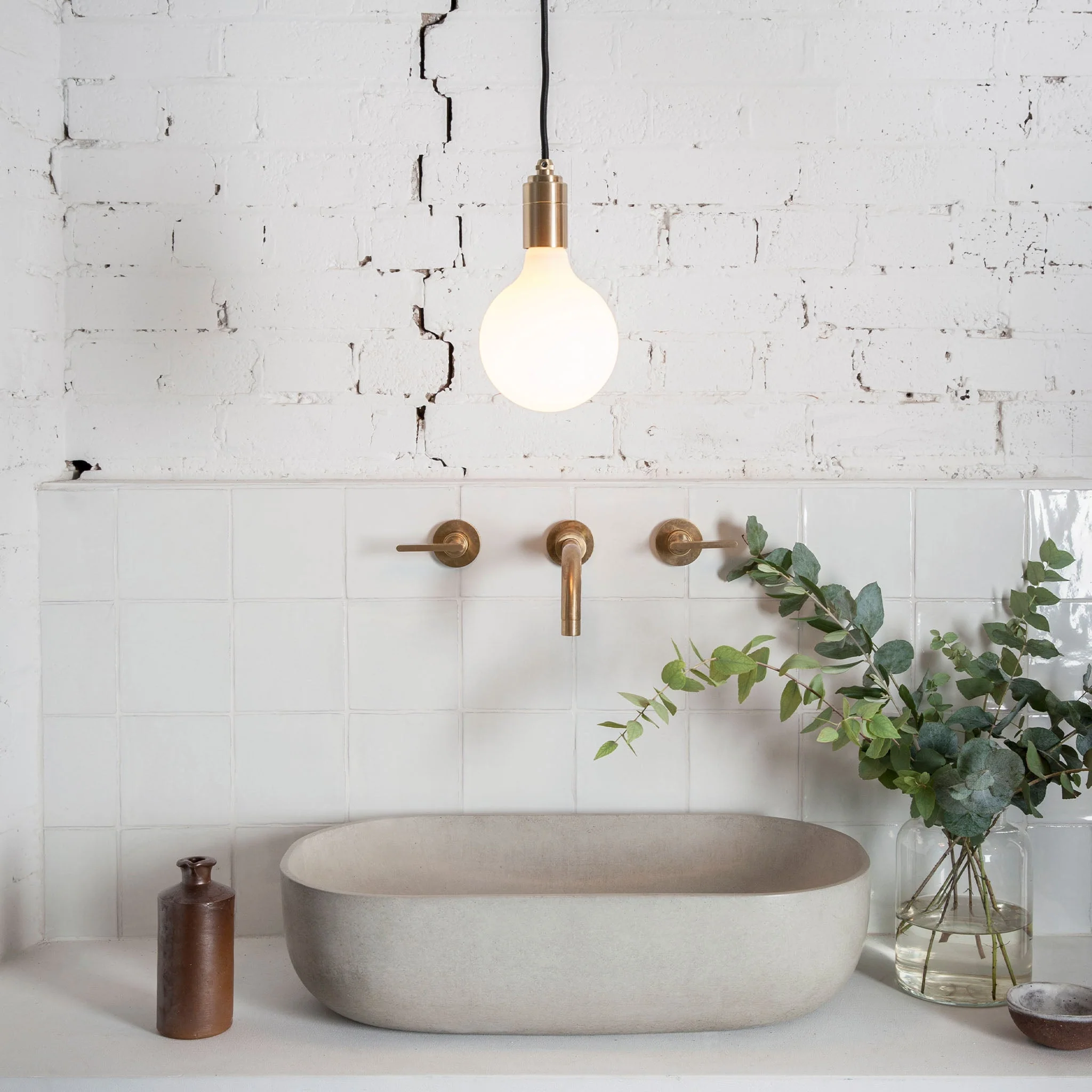 Porcelain III Pendant Light in Graphite - Image 3