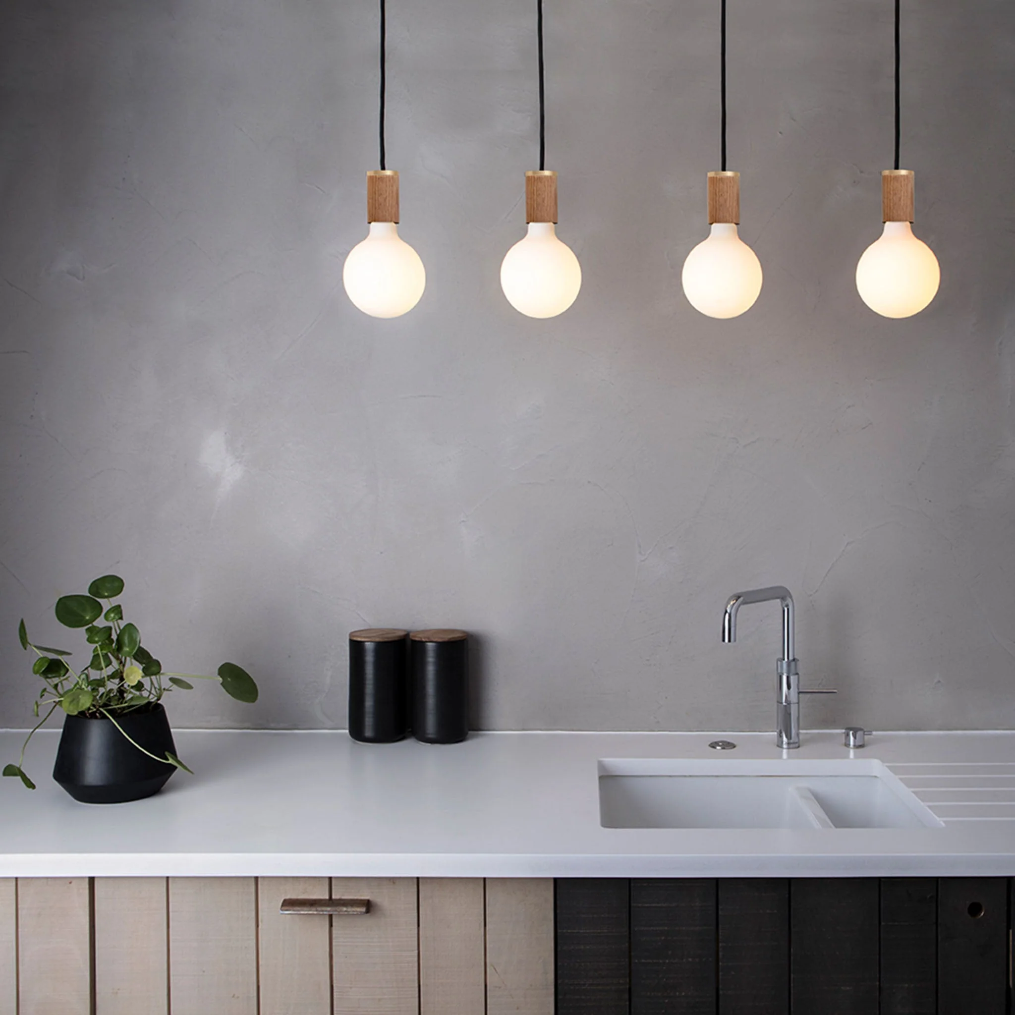 Porcelain III Pendant Light in Graphite - Image 4