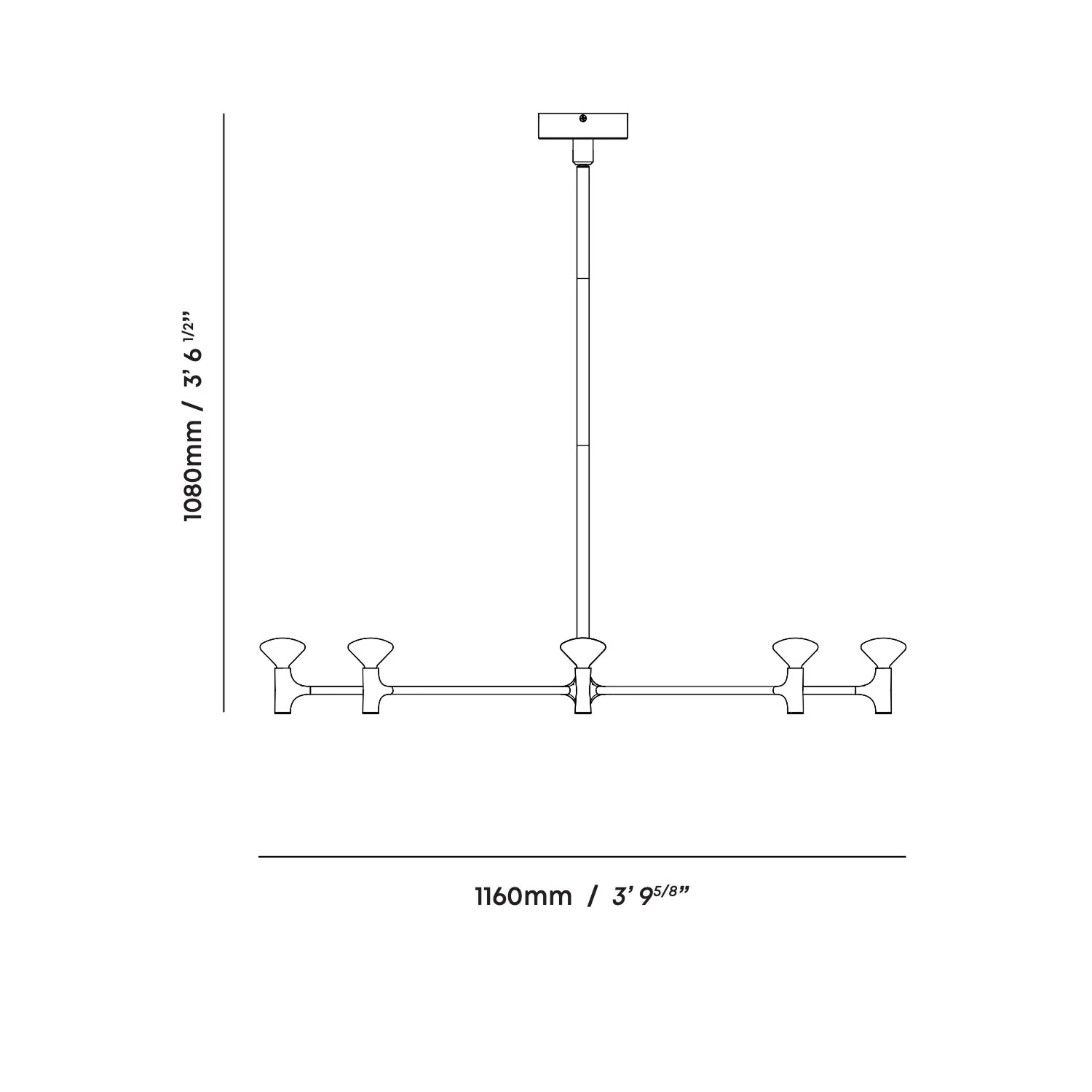 Root One-Tier Chandelier - Image 10