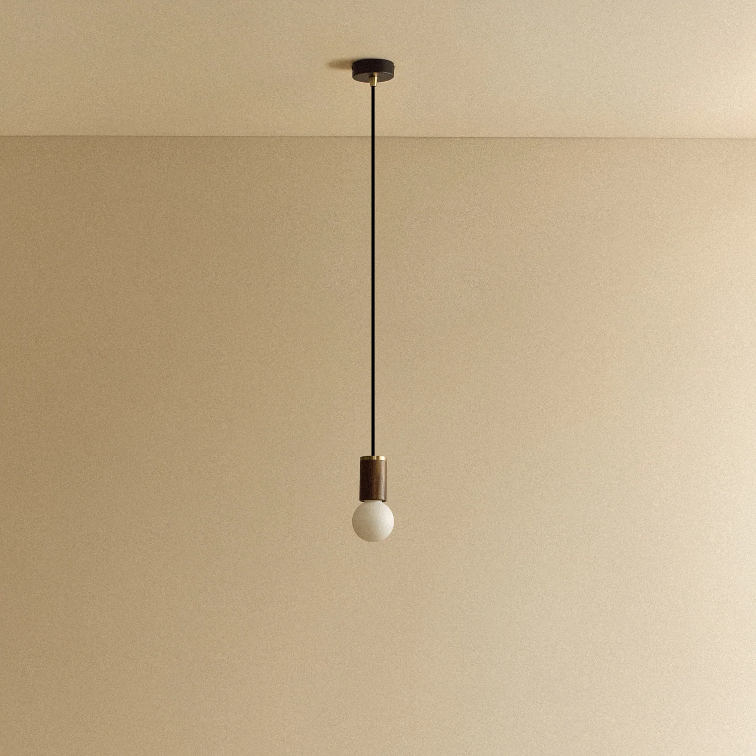 Sphere II Pendant Light in Walnut - Image 6