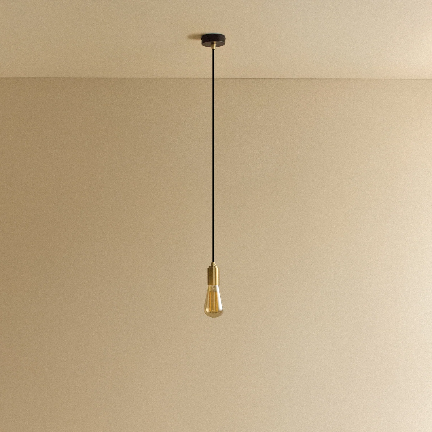 Squirrel Cage Pendant Light in Brass - Image 5