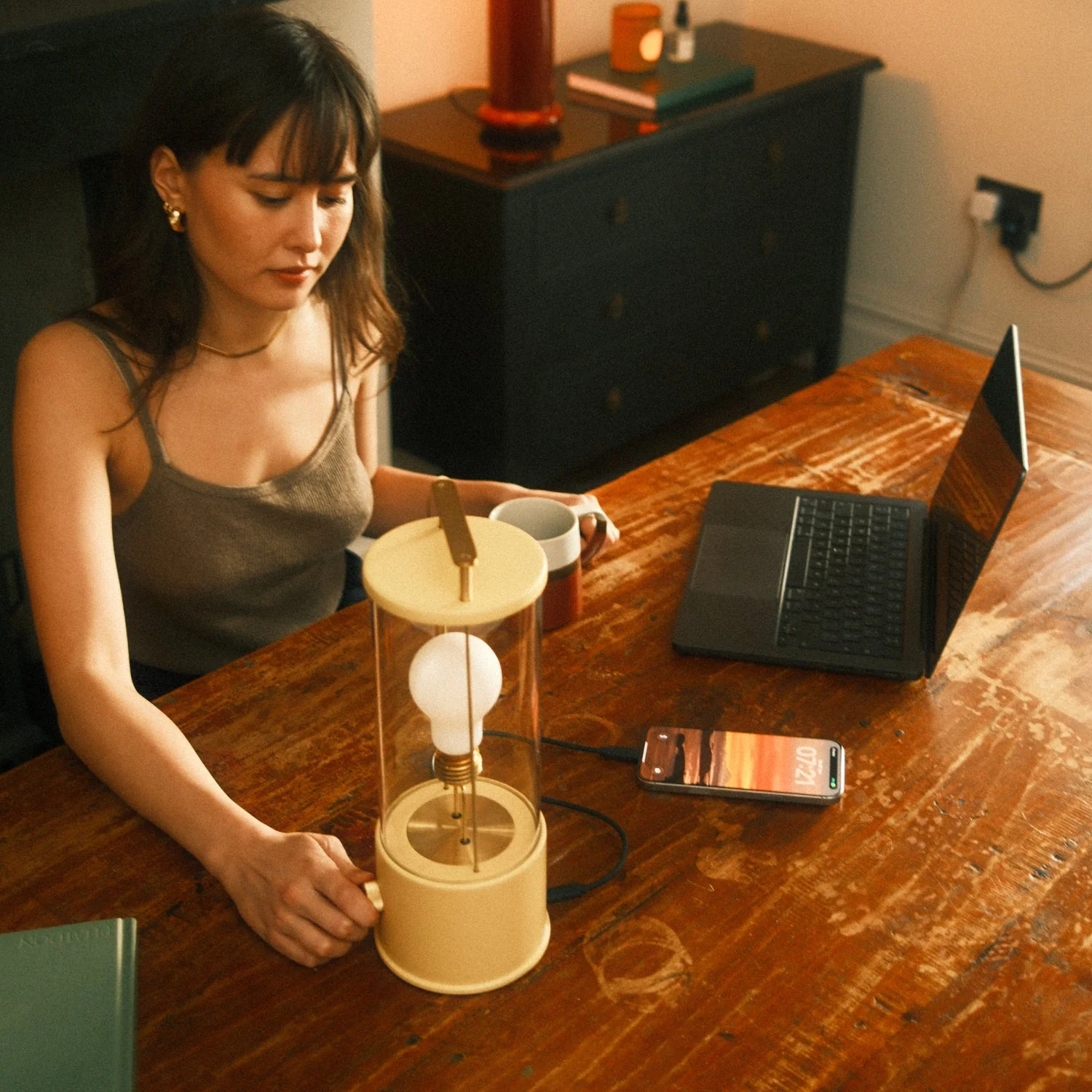 The Muse 2.0 Portable Lamp in Posset Yellow - Image 6