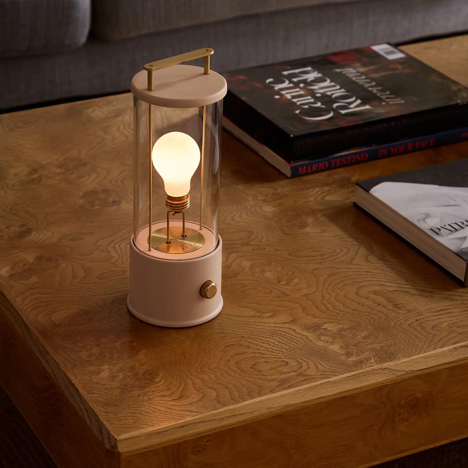 The Muse 2.0 Portable Lamp in Setting Plaster Pink - Image 5