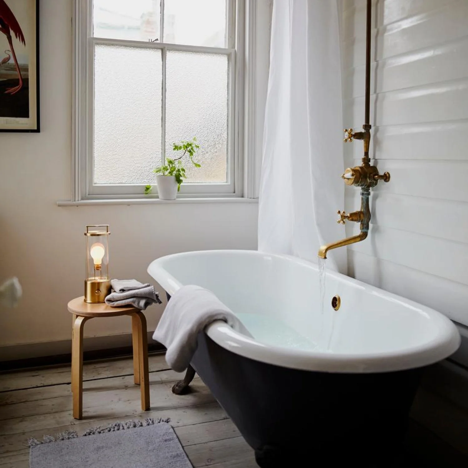 The Muse 2.0 Portable Lamp in Solid Brass - Image 2