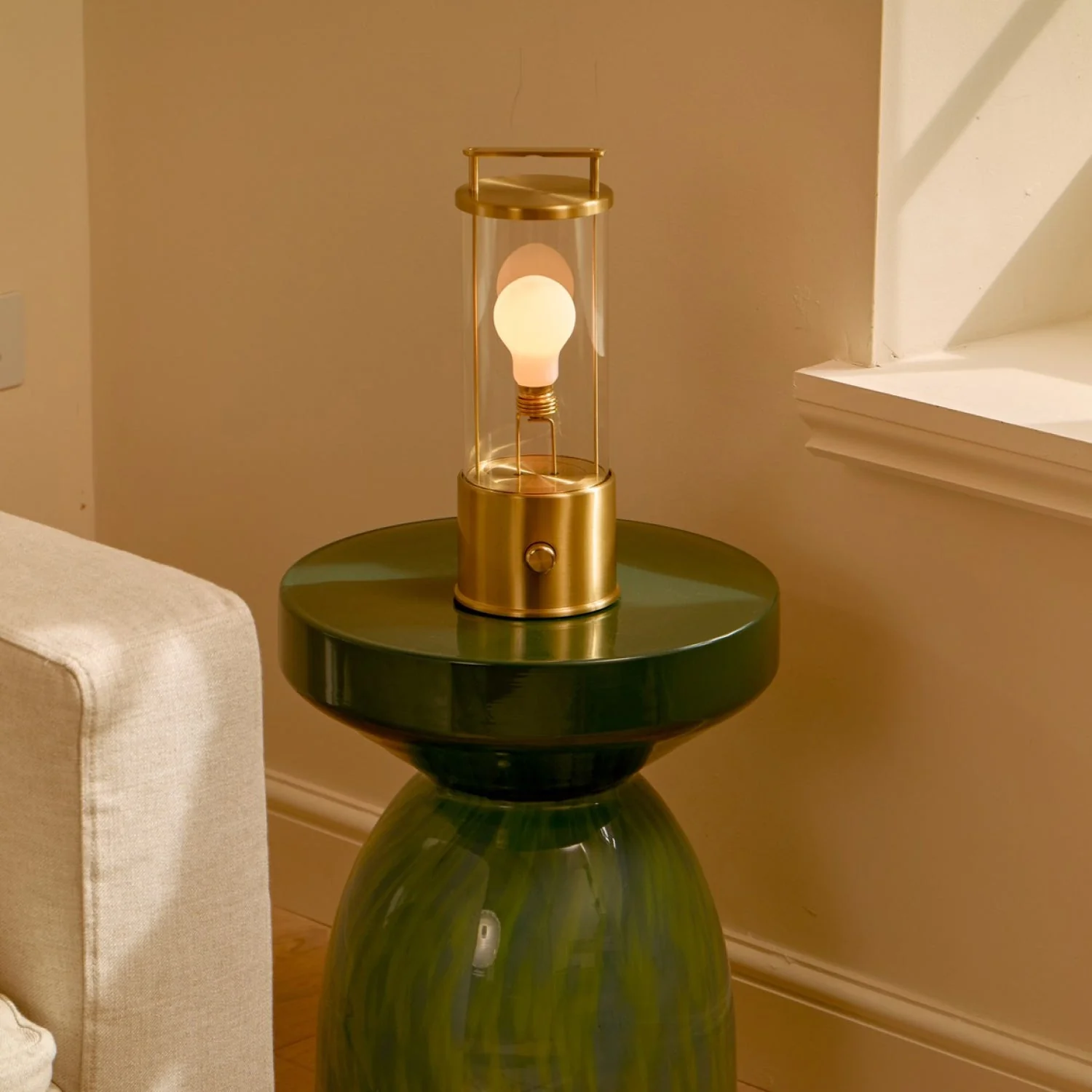 The Muse 2.0 Portable Lamp in Solid Brass - Image 3