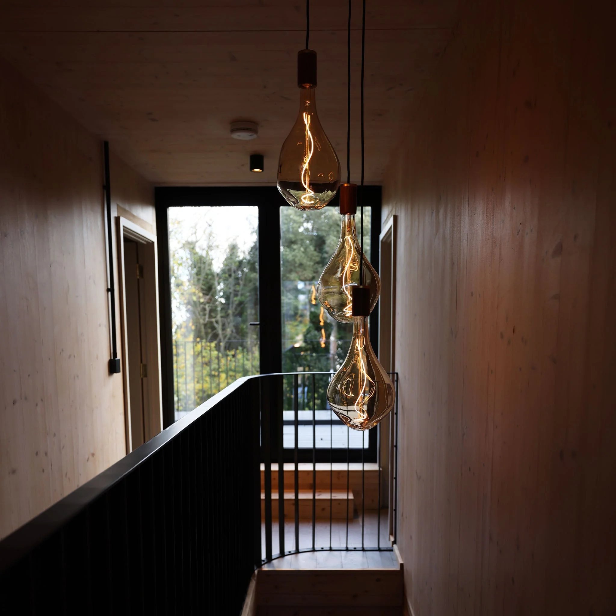Triple Pendant in Brass + Voronoi III - Image 3