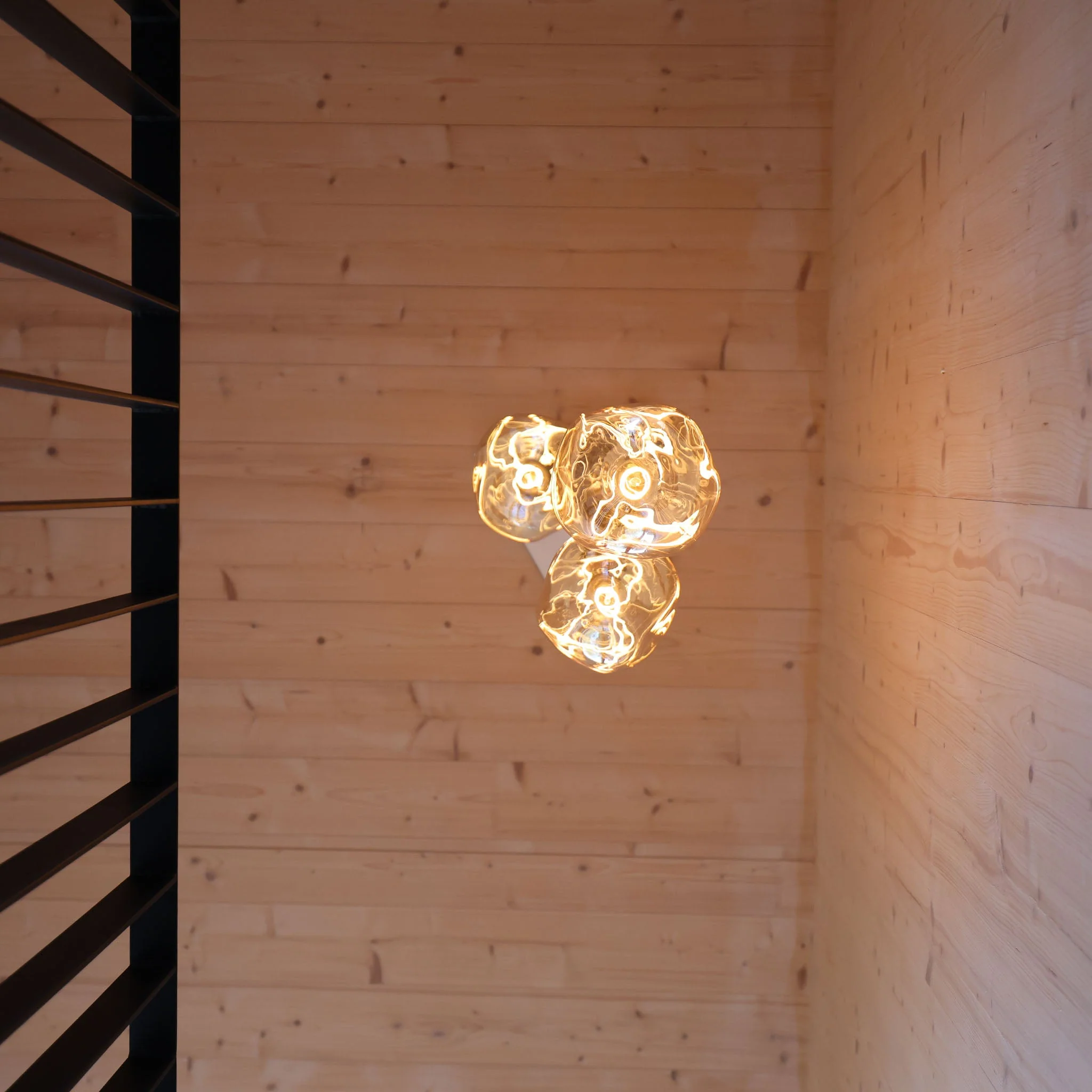 Triple Pendant in Brass + Voronoi III - Image 4