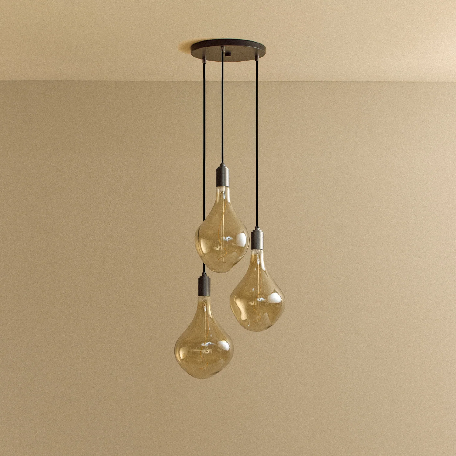 Triple Pendant in Graphite + Voronoi II - Image 6