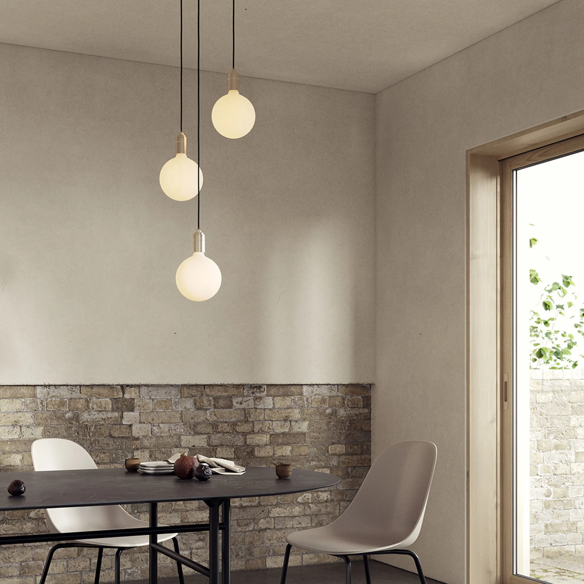 Triple Pendant in Oak + Sphere IV - Image 2