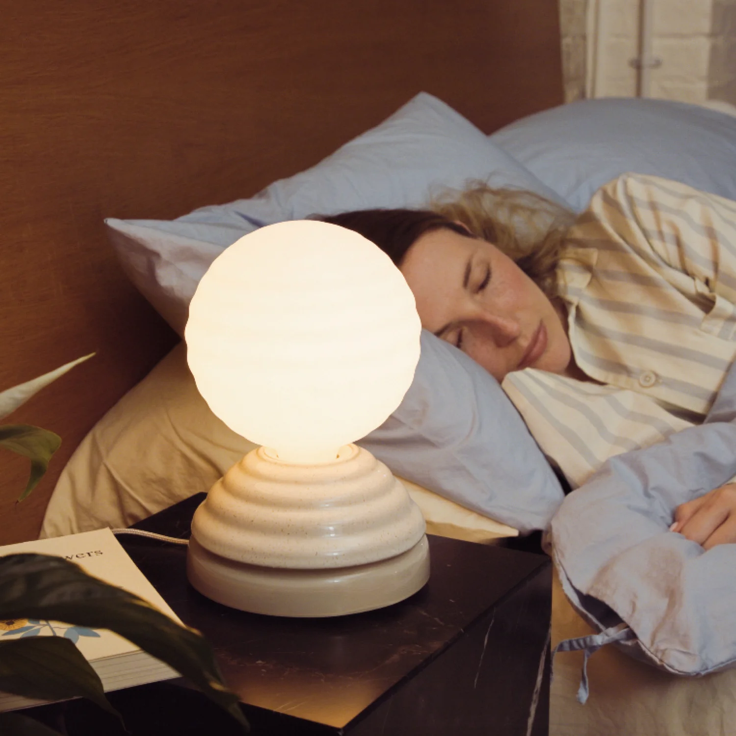 Wake Sleep Light in Pebble White - Set of 2 - Image 5